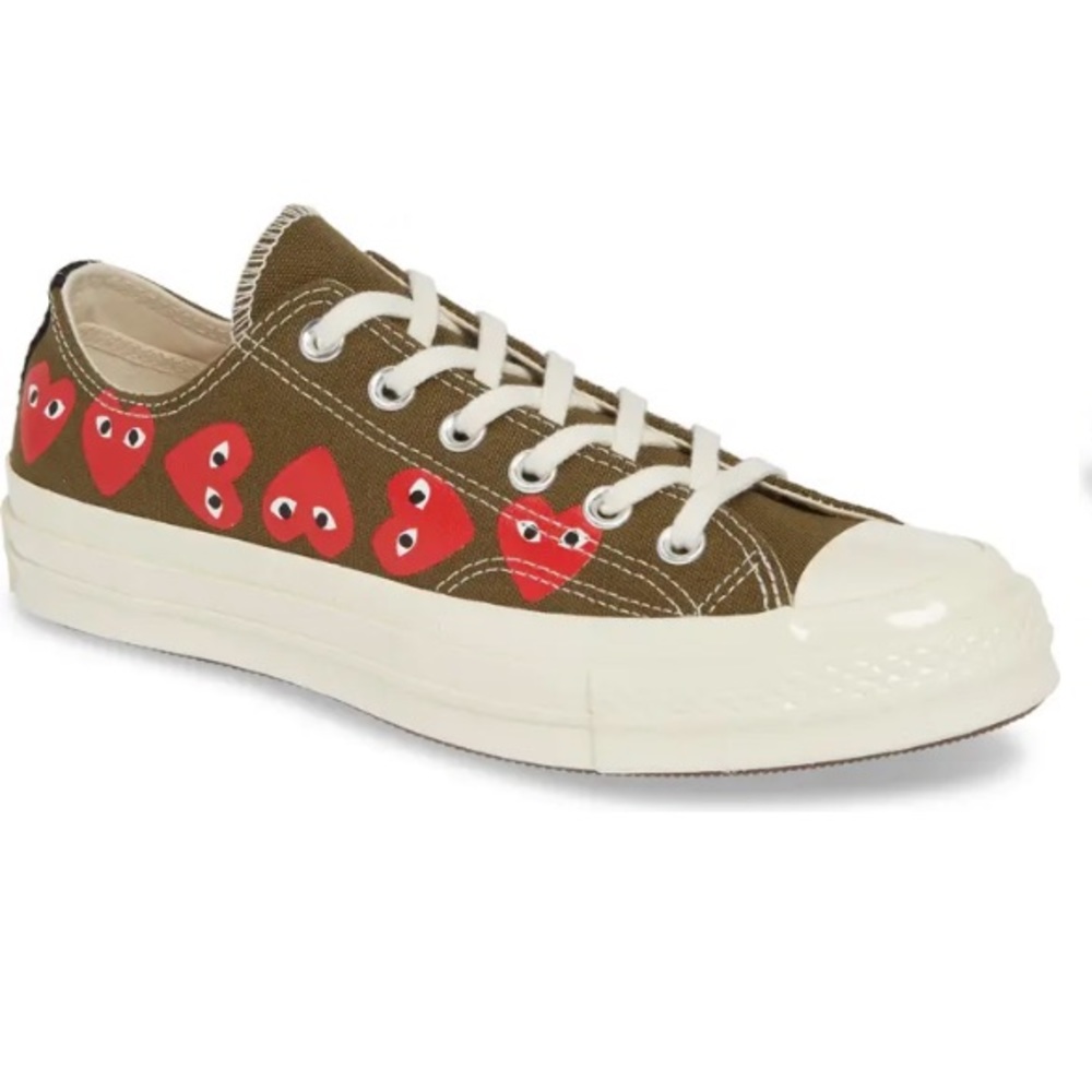 COMME DES GARÇONS PLAY *New* Converse Khaki 7
